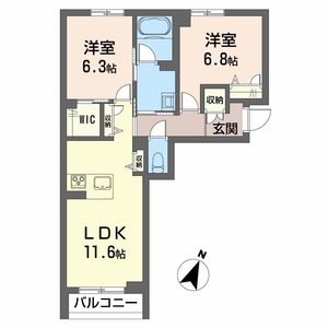 シャーメゾンノースグレイス 0104号室