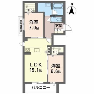 リラ　グリシーヌ 0201号室