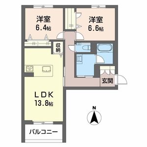 カルム・ラ・ポーズ 0201号室