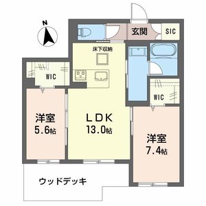 シャーメゾン加納神明 0102号室