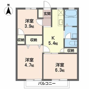 サンシティ大石Ａ・Ｂ B012号室