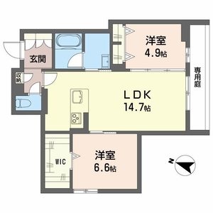 Ｌａ　Ｐａｌａｉｓ　Ｖｅｒｔ　ラ・パレヴェール 0105号室