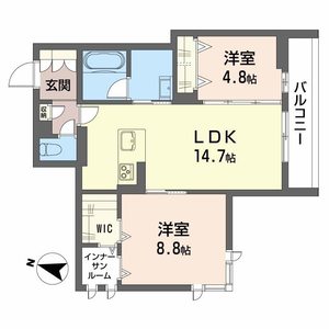 Ｌａ　Ｐａｌａｉｓ　Ｖｅｒｔ　ラ・パレヴェール 0205号室