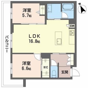 ベレオ中台 0205号室