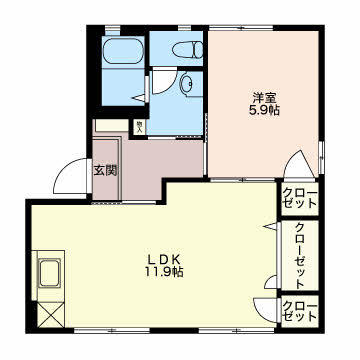 T.TOWNグランデ G102号-2