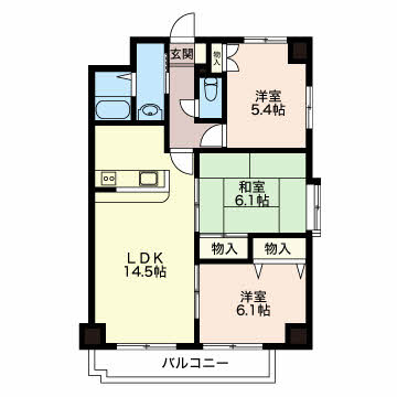 パーシモンヒルズ桜本町 1101号-2