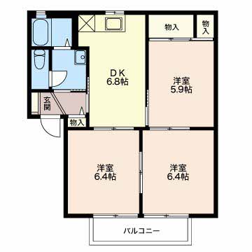 ヒルサイド香久山B203-2
