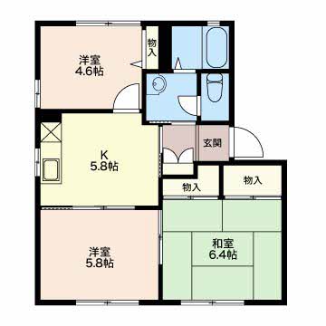 サンハイツ徳重Ⅱ D102号-3