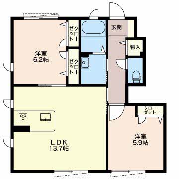 リヴェール富塚B102-2