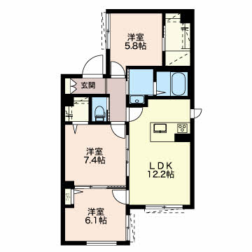 ラグジュアリープレイスタカバタ 0101号-12