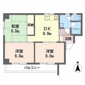 サンハイツ八田 0201号室