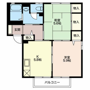 フレグランス高森 B102号室