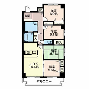 三渓ヒルズ A205号室