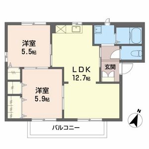 ヴィルヌーブ三好ヶ丘 0201号室