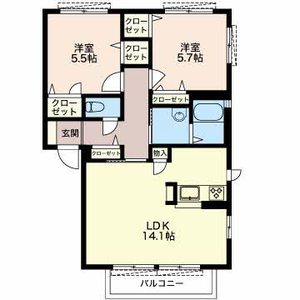 グリーンハウスＬａｔｔｅ B202号室