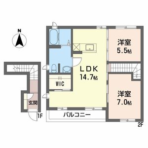 エクシール竪堀Ｃ C201号室