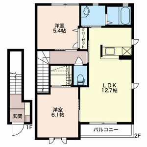 シャーメゾン戸出Ⅱ A202号室