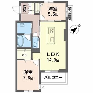 シャーメゾン月見 0201号室