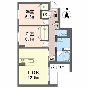 シャーメゾン蟻ケ崎 0201号室