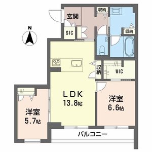 シャーメゾン蟻ケ崎 0202号室