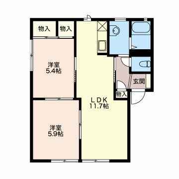 パークサイド山王 0102号-2