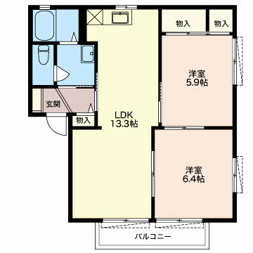 サンモール牧野Ｂ 0202号-2