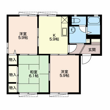 ハナミズキ安田１ A102号-3