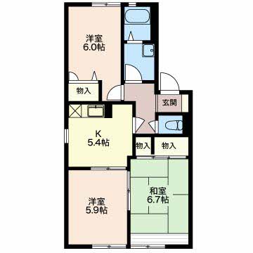 ハナミズキ安田１D102-2