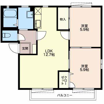 コモンシティ瀬名川 B202号-2