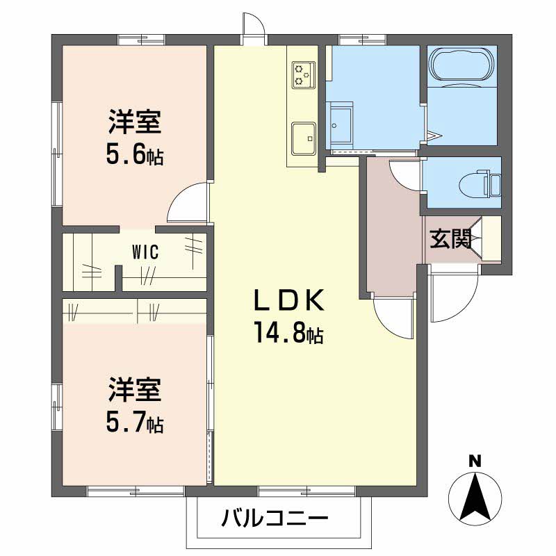 コスモス　ハイツ D201号-2