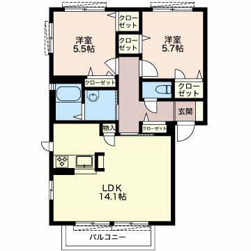 グリーンハウスＬａｔｔｅB201-2