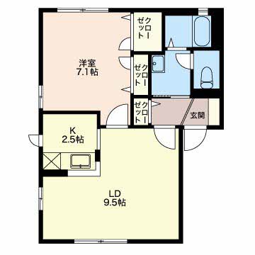 クロワール見附久保 D101号-15