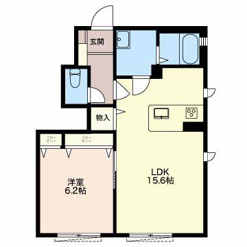 リーフガーデンハイツ B101号-4