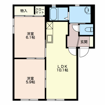 グリーン岡 D101号-1