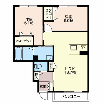 シャーメゾンまちA102-2