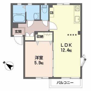 フレグランス道添Ｃ 0102号室