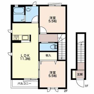 アバンサール岸町 0201号室