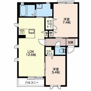 ファミーユ森岡 A201号-2