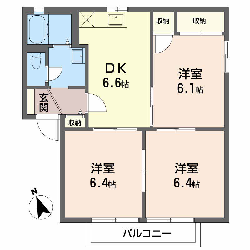 ハイツレインボー B202号-16