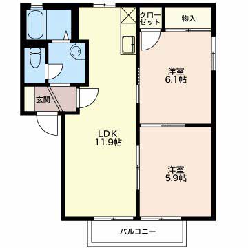 フォーレスこみどB201-2