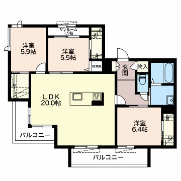 ラ ベレッサ泉が丘 0201号-2