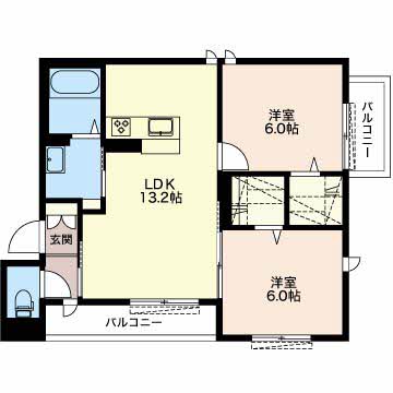 シャーメゾン宇佐南0201-2