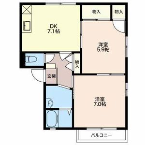 グリーンヒルズ D102号室
