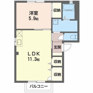 フォーレス№１ 0101号室