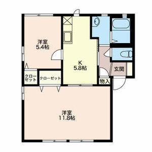 クレール東田 B101号室