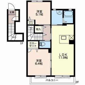 アンソレイエ B202号室