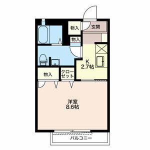 ラ・メール（Ａ）ル・シエル（Ｂ） A203号室