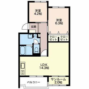 Ｂｅｌ　Ａｖｅｎｉｒ　Ａｋｉｙｏｓｈｉ 0205号室