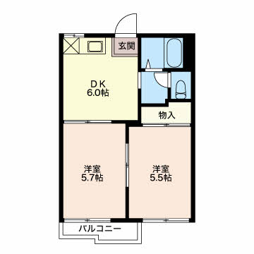 タウンしょうぶ池Ｂ 0102号-13