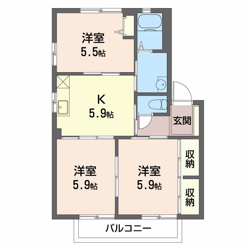 ルミエールコーポ E202号-14
